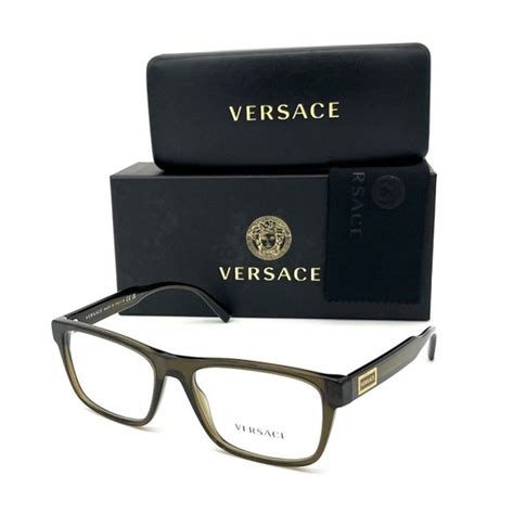 versace eyeglasses ve3277 200 transparent green 55 mm|VERSACE VE3277 200 Transparent Green 55mm Eyeglasses .